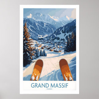 Grand Massif Ski Wall Art Print 1 Poster