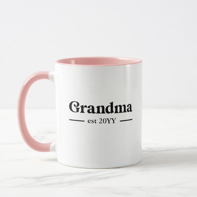 Grand-mère a établi Mug Classique Personnalisé (Gauche)