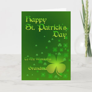 Grand-mère, Bonne carte de la Saint Patrick