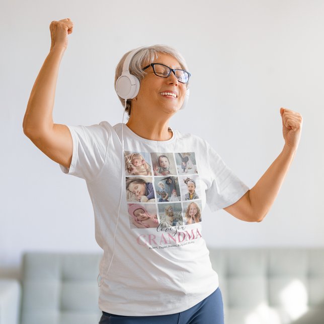 Grand-mère Cadeau | T-shirt photo Love You Nan (Créateur téléchargé)