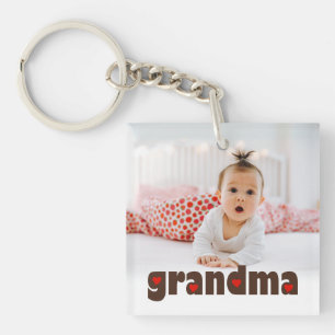 Grand-mère Coeurs Photo personnalisée