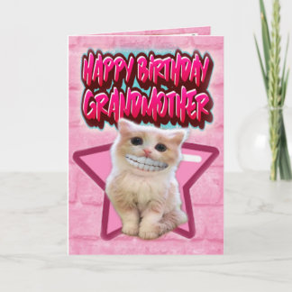 Grand-mère de la carte d'anniversaire