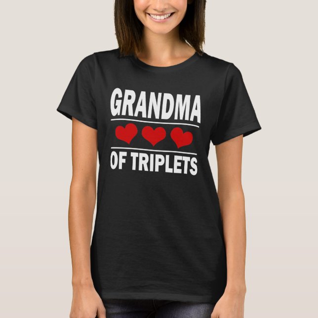 Grand-mère de Triplets T-shirt (Devant)