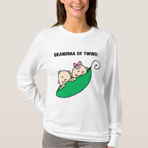 Grand-mère de Twins Peas dans un Pod Tshirts et ca