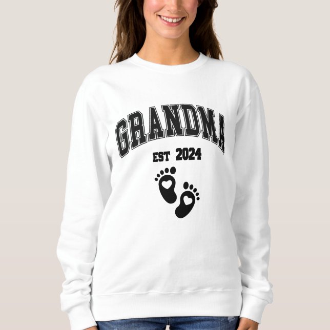 Grand-mère Est personnalisée. Sweatshirt (Devant)