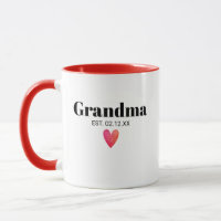 Grand-mère Faire-part de naissance Mug