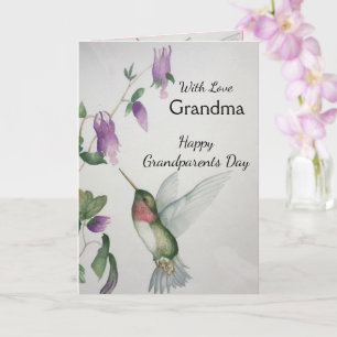 Grand-mère Joyeux Grand-parents Jour Carte Colibri