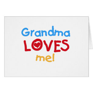 Grand-mère m'aime T-shirts et cadeaux