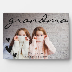 Grand-mère Nous vous aimons Plaque Photo personnal