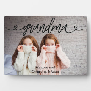 Grand-mère Nous vous aimons Plaque Photo personnal