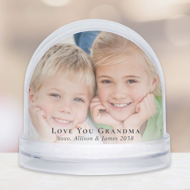 Grand-mère Photos Keepsaké Snow Globe (Créateur téléchargé)