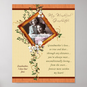 Grand-mère's Love Lily 8x10 Impression personnalis