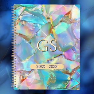 Grand monogramme ou nom et date sur Opal