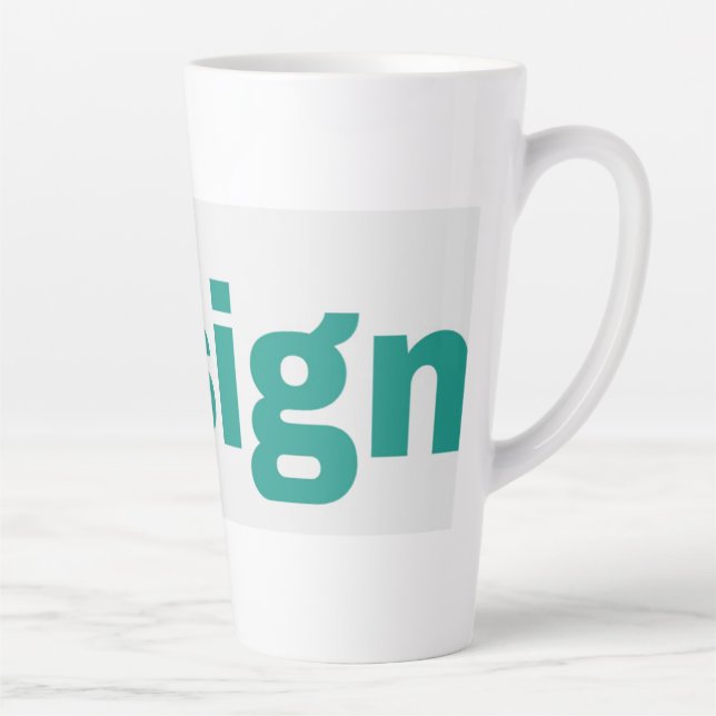 Grand Mug à Latte 17oz (Droite)
