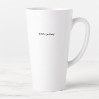 Grand mug à latte - S'il vous plaît, partez.