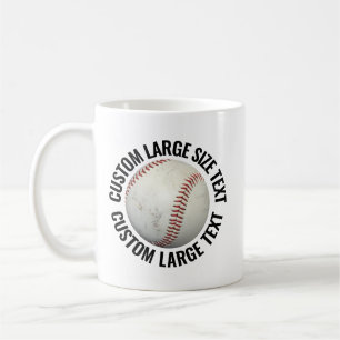 Grand Mug de Baseball Personnalisé 330ml