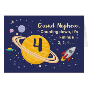 Grand Nephew 4ème Planètes d'anniversaire dans l'e