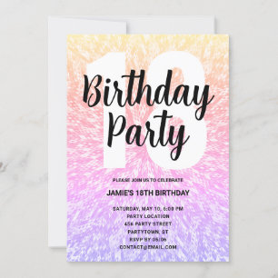 Grand Nombre Mandala Anniversaire Fête Invitation