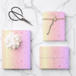 Grand nombre Mandala Birthday Wrapper feuilles de
