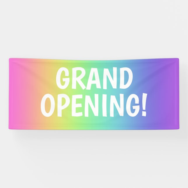 GRAND ÖFFNUNGSRainbow-Banner Banner (Horizontal)