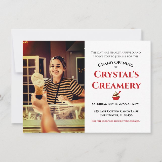 Grand Opening Ankündigung (Vorderseite)