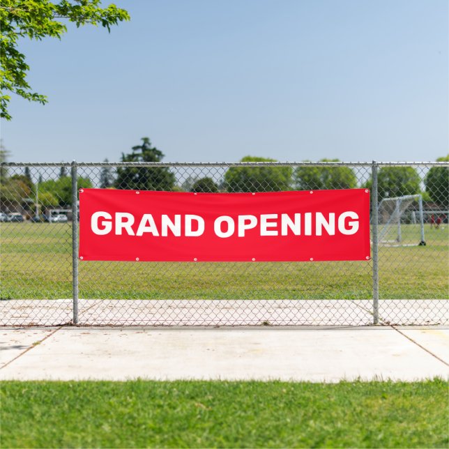 Grand Opening Red Small Business Große Banner (Insitu)