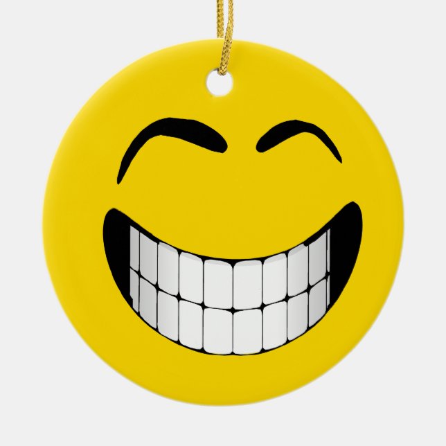 GRAND ORNEMENT DE VISAGE DE GRIMACE (Devant)