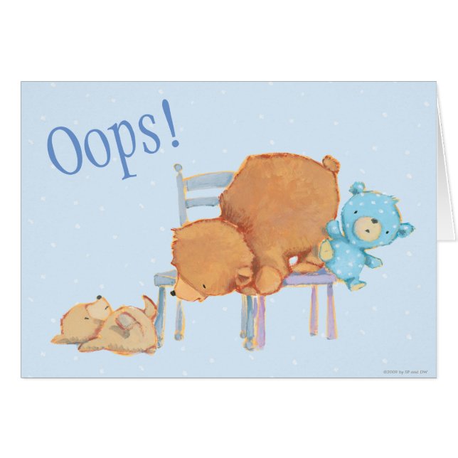 Grand ours Brown, calicot, et chaises souples de (Devant horizontal)