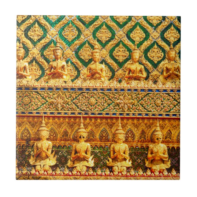 Grand Palace in Bangkok, Thailand Fliese (Vorderseite)