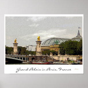 Grand Palais in Paris, Frankreich - Fine-Art-Plaka Poster