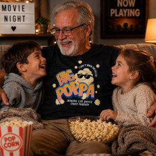 Grand-papa Popcorn Papa Chemise Drôle T-shirt pour