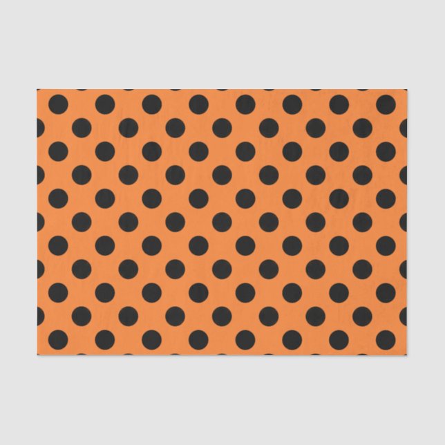 Grand papier de soie de soie orange et noir de (Recto)