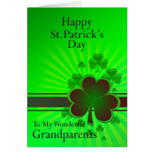 Grand-parents, Bonne carte de la Saint Patrick
