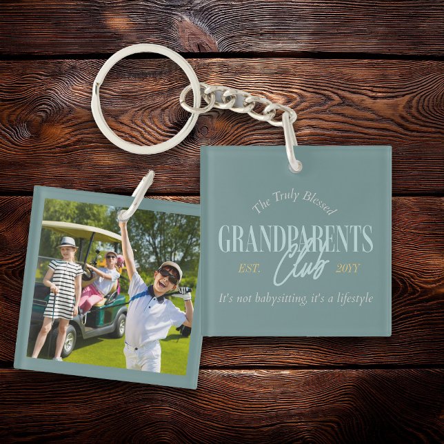 Grand-parents Club Photo C'est un style de vie amu (Grandparents Club keychain
)