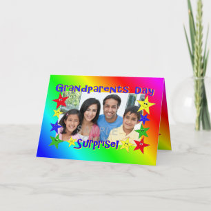Grand-parents Jour Carte photo surprise