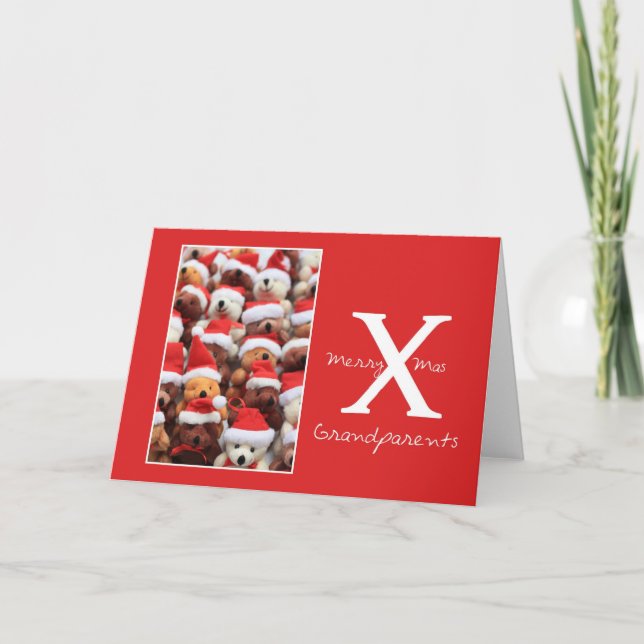 Grand-parents Joyeuse carte de Noël (Devant)