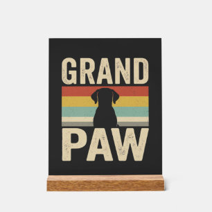 Grand Paw Chien Rétro Vintage