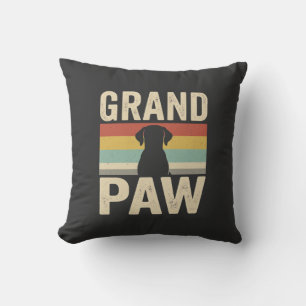 Grand Paw Vintage Hund Retro Kissen