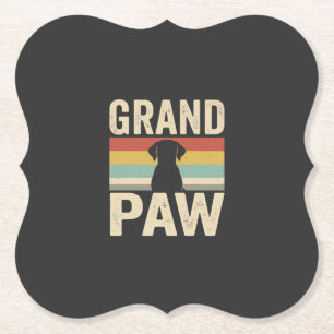 Grand Paw Vintage Hund Retro Untersetzer