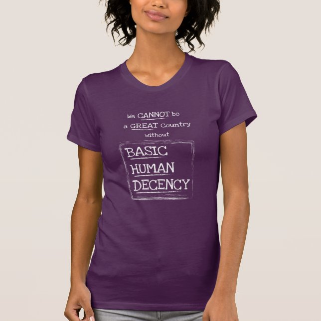 Grand Pays Base de la décence humaine T-shirt (fon (Devant)