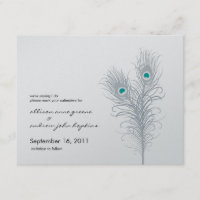Grand Peacock Metallic Silver/Aquamarin Save the D