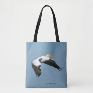 Grand Pélican blanc tout sur le sac