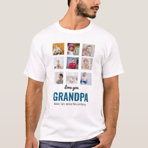 Grand-père Cadeau T-shirt photo Love You Papa