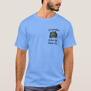 Grand-Père cool Aime Son T-shirt Shar-Pei