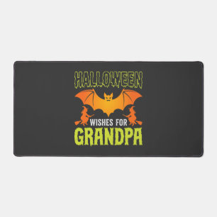 Grand-père Halloween Chauve-souris Sorcière Vœux