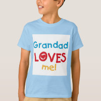 Grand-père m'aime T-shirts et cadeaux