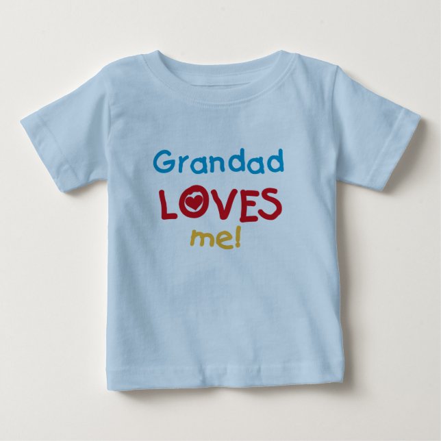 Grand-père m'aime T-shirts et cadeaux (Devant)
