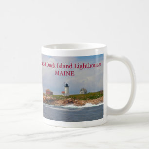 Grand phare d'île de canard, tasse du Maine