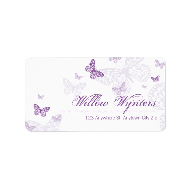 GRAND PHOQUES ÉTIQUETTES :: papillons 3 (Devant)