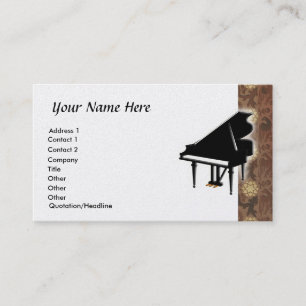 Grand Piano Business Card Visitenkarte